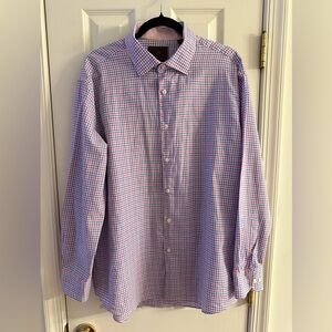 17-17.5” 34/35 Tattersall London men’s dress shirt 100% Cotton
